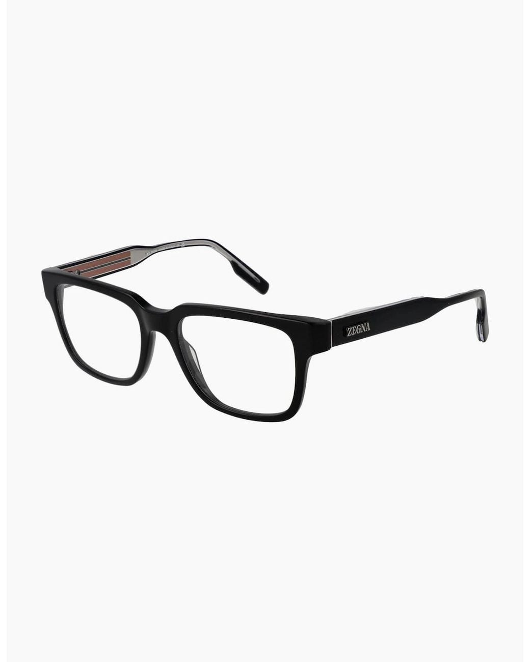 Zegna Black Optical Frame Ez5260 001 52 for men