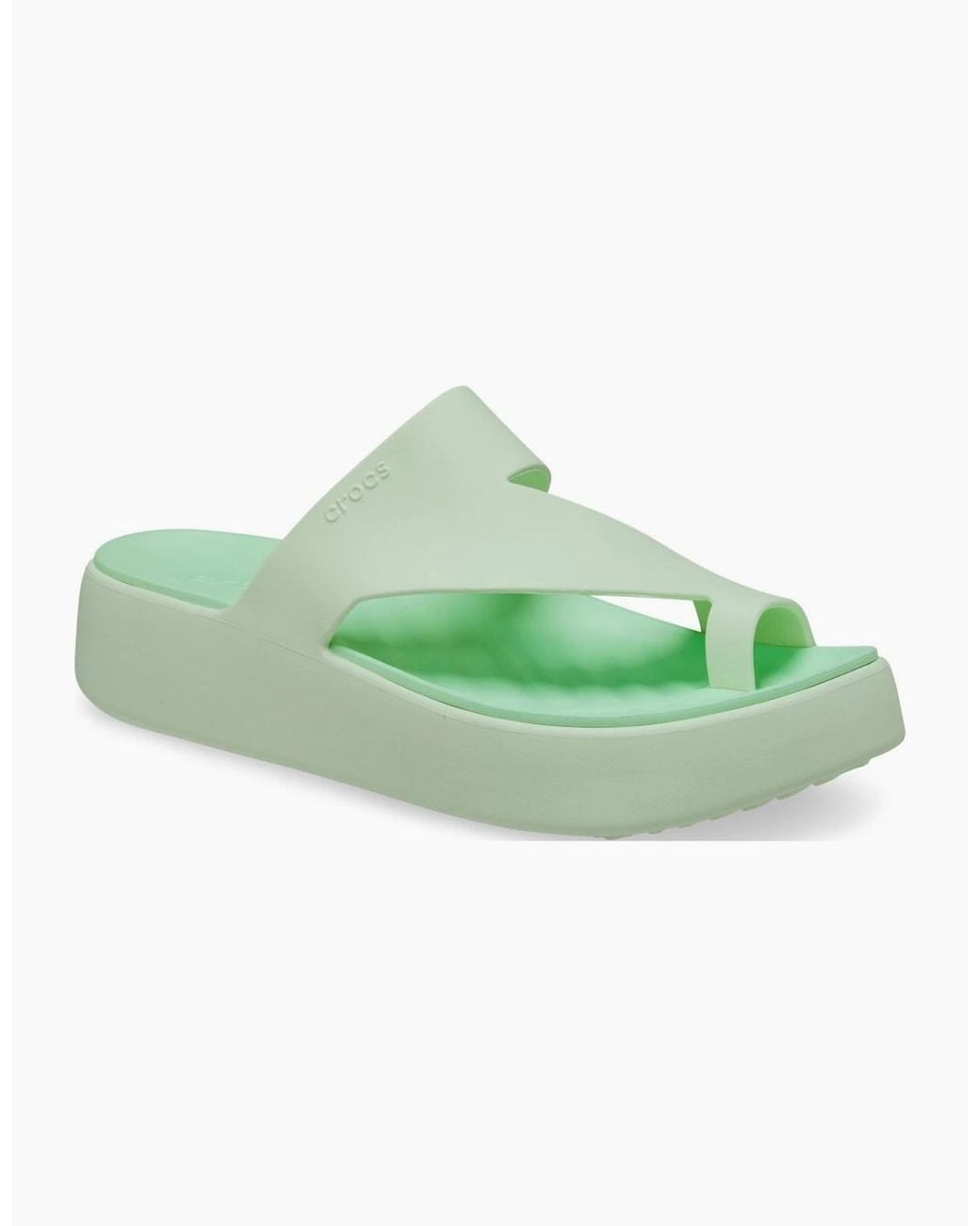 CROCSTM Green Getaway Platform Toe Loop Sandals