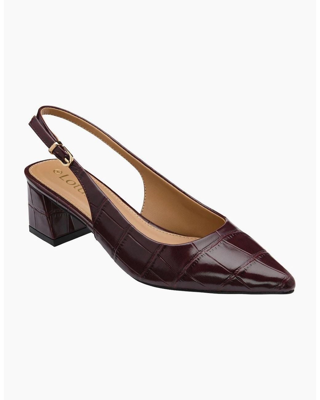 Lotus Brown Arwen Court Shoes