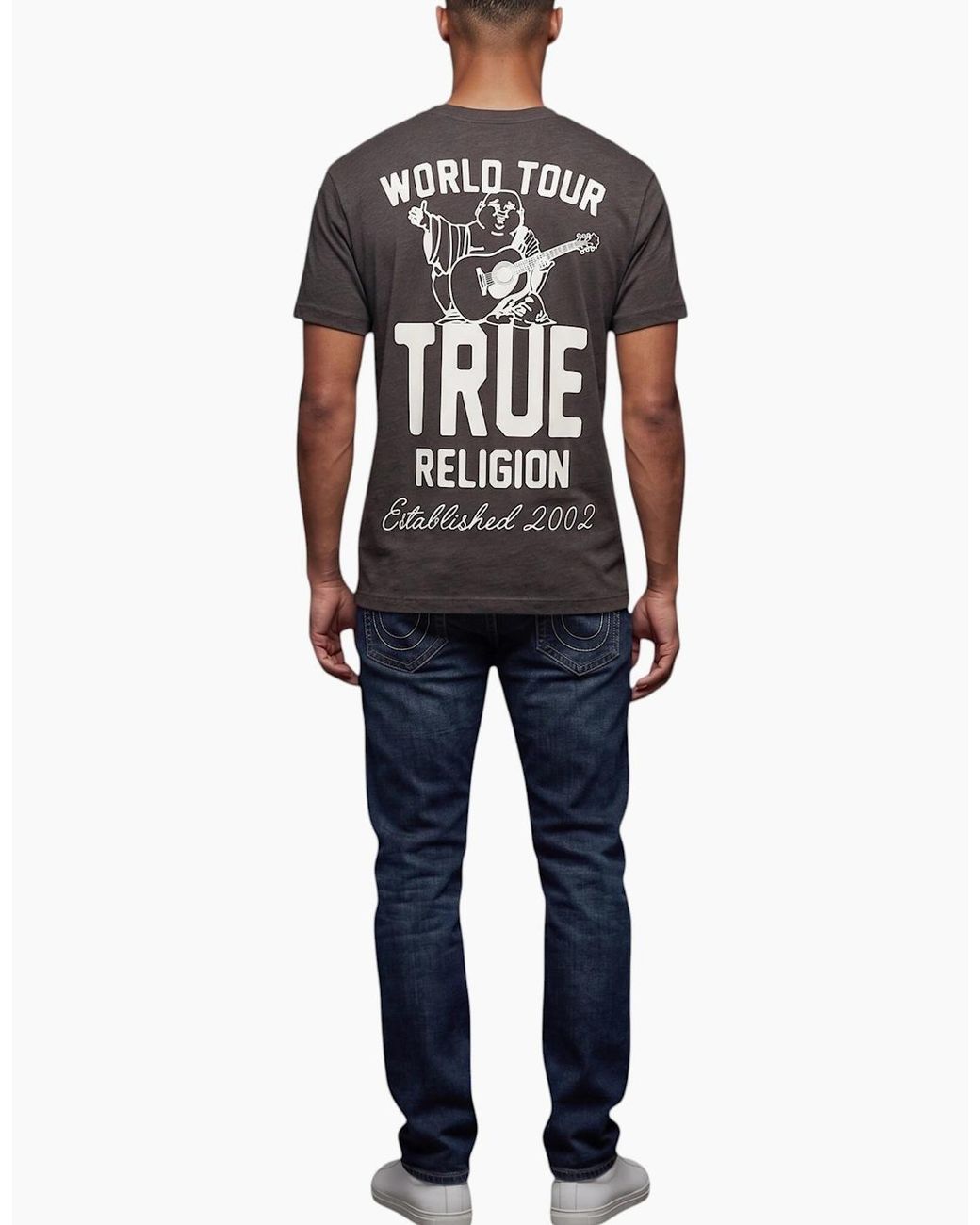 True Religion Black 109553 T Shirts for men