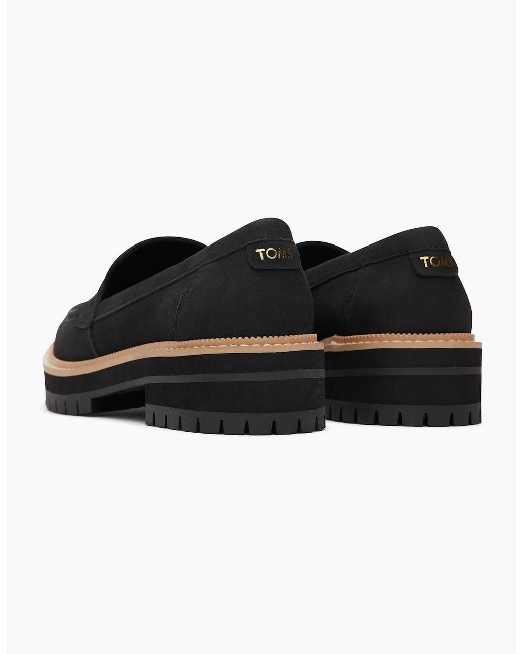 TOMS Black Cara Leather Loafers