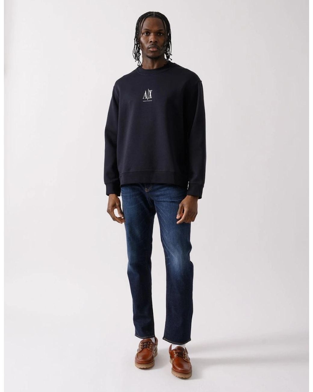 ARMANI EXCHANGE Blue Embroidered A for men