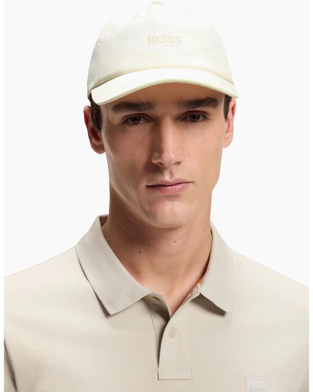 Boss White Boss Connect Cap Open for men