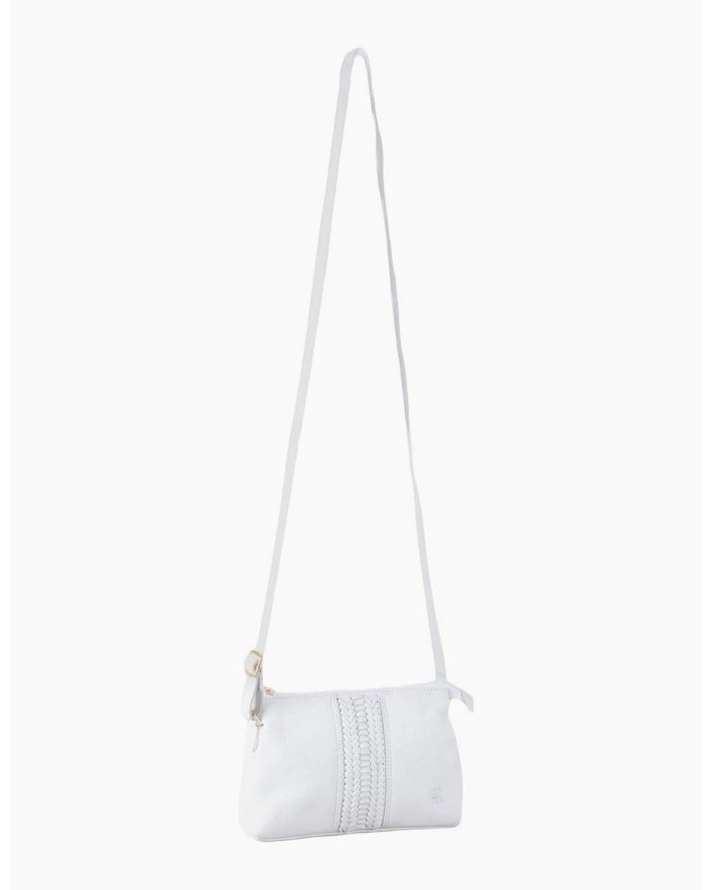 Lakeland Leather White Eden Crossbody Bag
