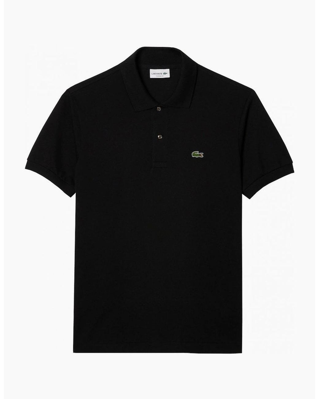 Lacoste Black Classic Short Sleeved Polo Shirt for men