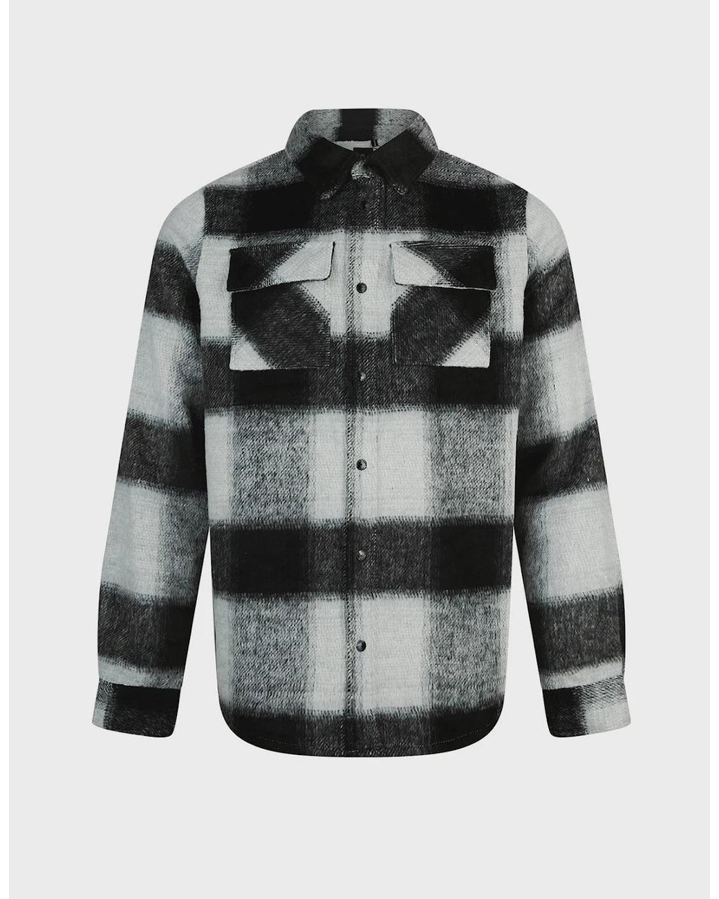 Luke 1977 Gray Ettrick Soft Overshirt