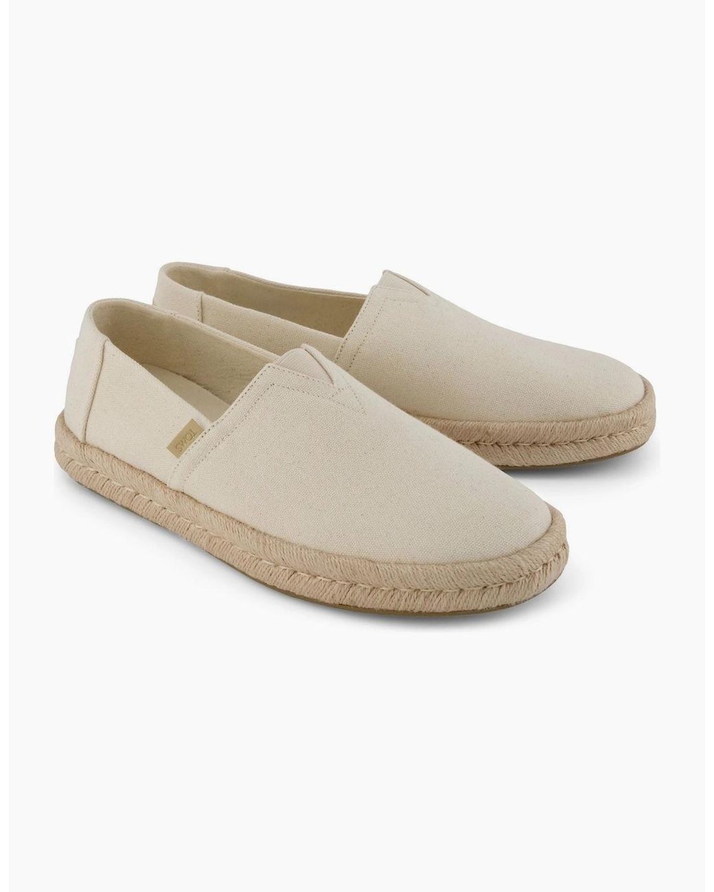 TOMS White Alpargata Rope 2.0 Shoe Cotton Natural Espadrilles for men