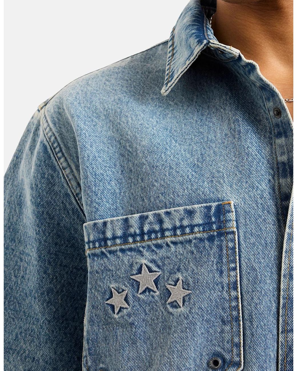 AVX Blue Cruise Denim Shirt for men