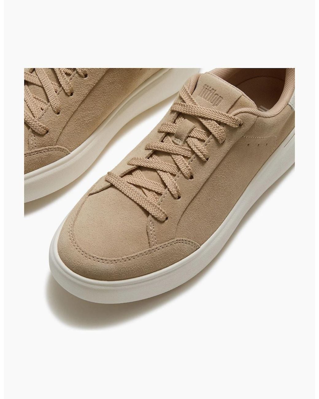 Fitflop Natural Rtg Lace Up Suede Hazelnut Trainers