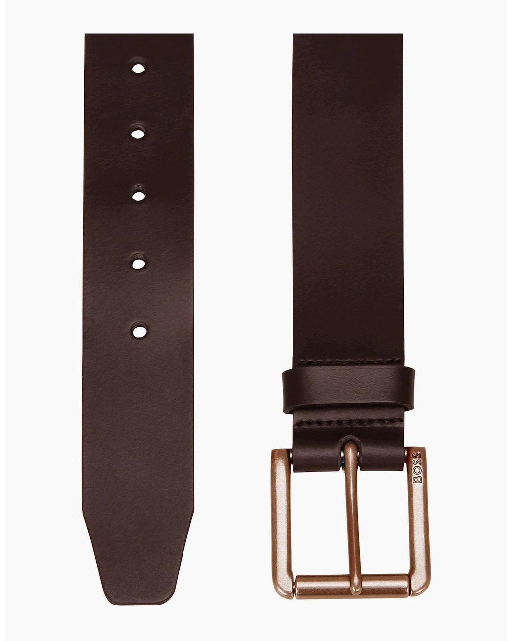 Boss Brown Boss Joris -Sz40 Leather Belt Dark for men