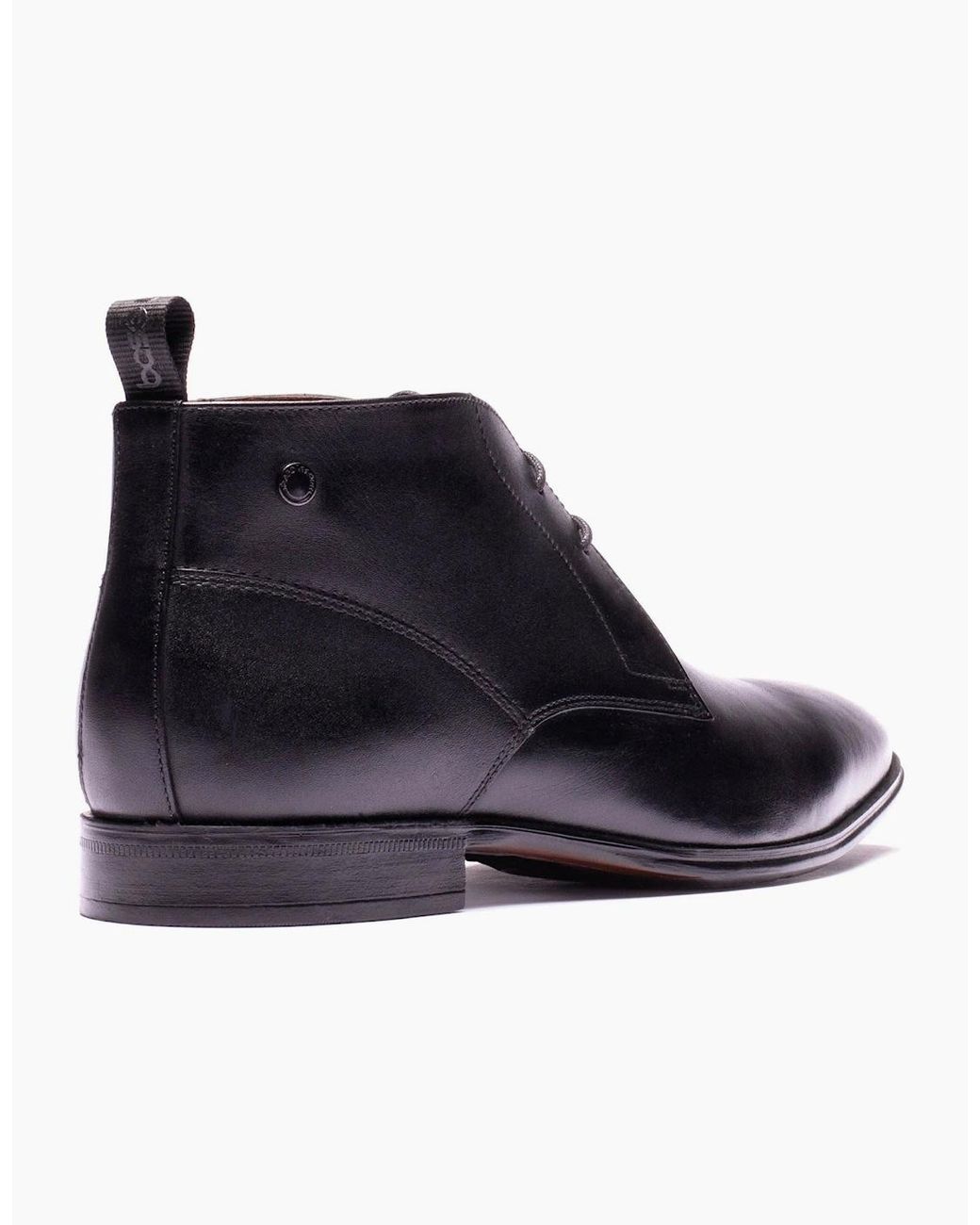 Base London Blue London Archer Leather Ankle Boots for men