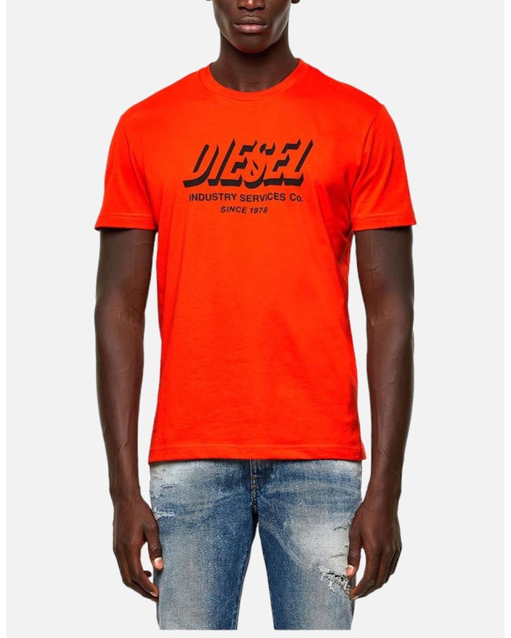 DIESEL Orange T Diegos A5 T Shirts
