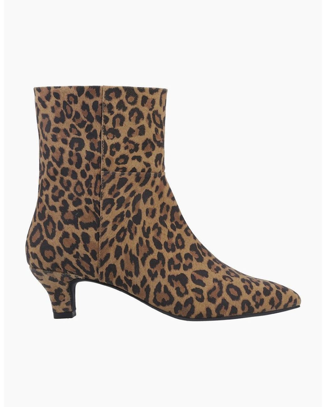 Hush Puppies Brown Nahla Kitten Heel Boot Ankle Boots Tan