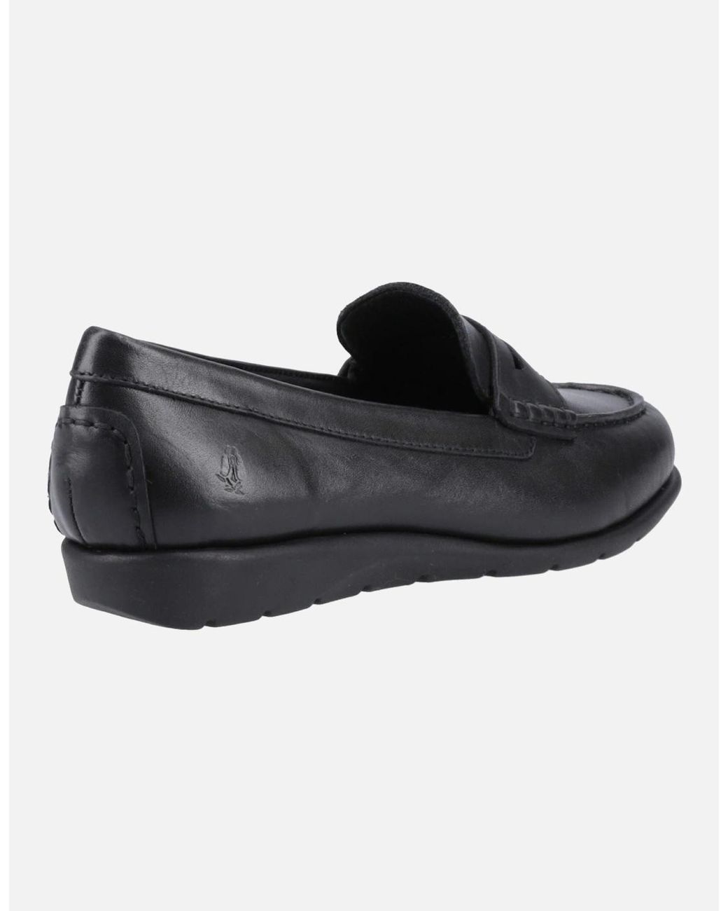 Hush Puppies Black Shelby Leather Loafers