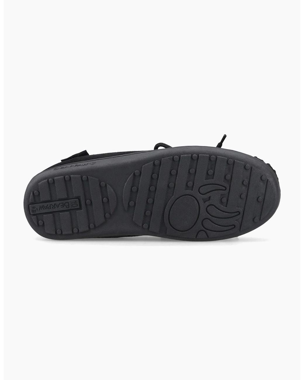 BEARPAW Black Moc Ii Suede Slippers for men