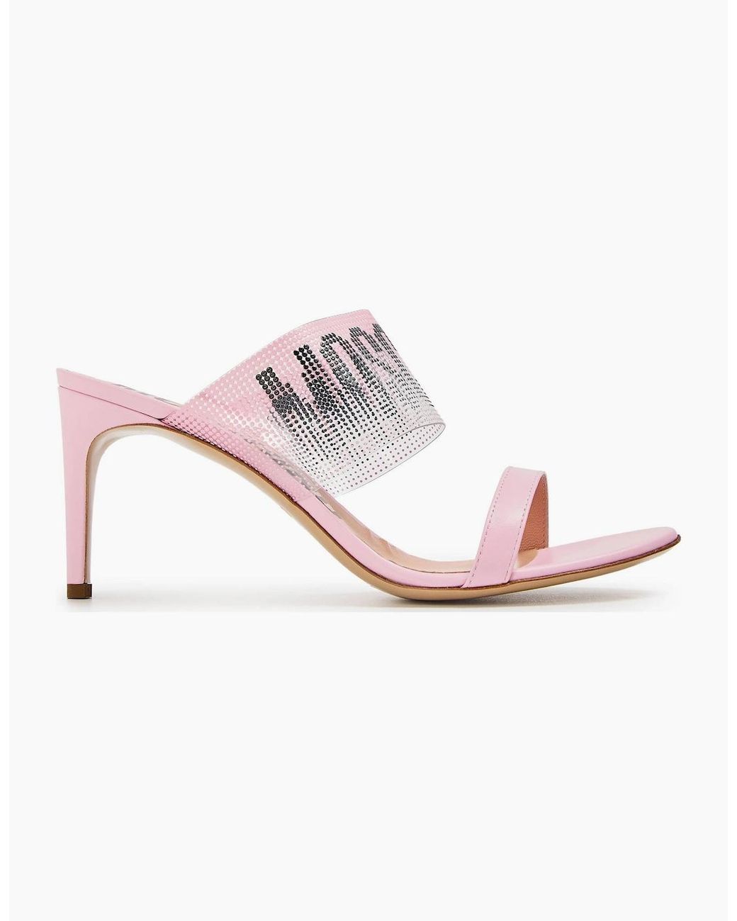 Moschino Pink Heeled Mules
