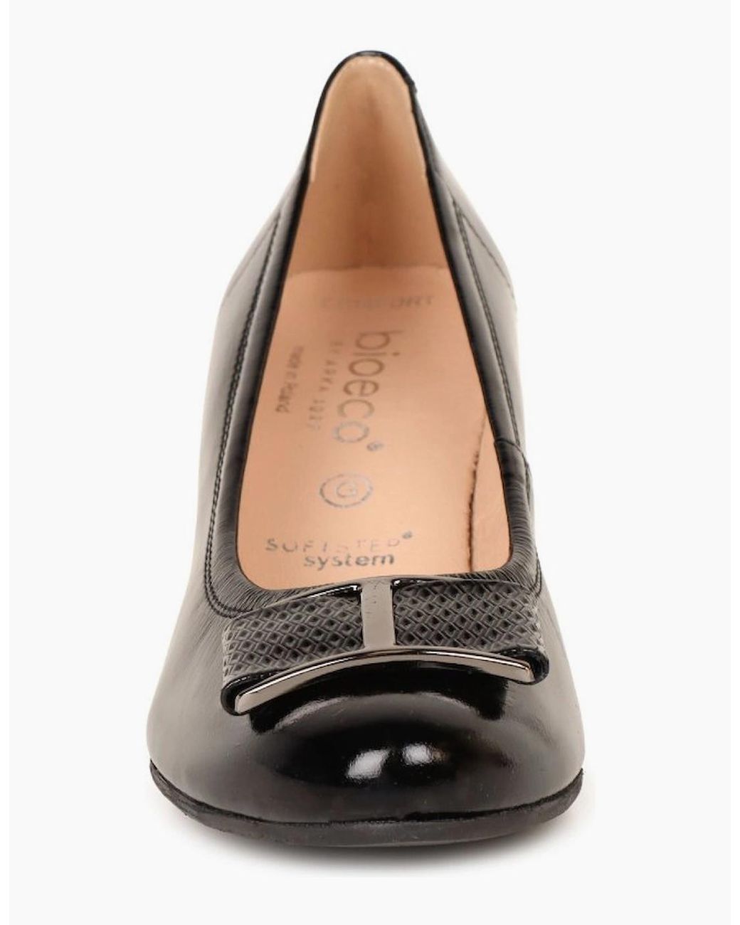 Bioeco Black Daphne Court Shoes