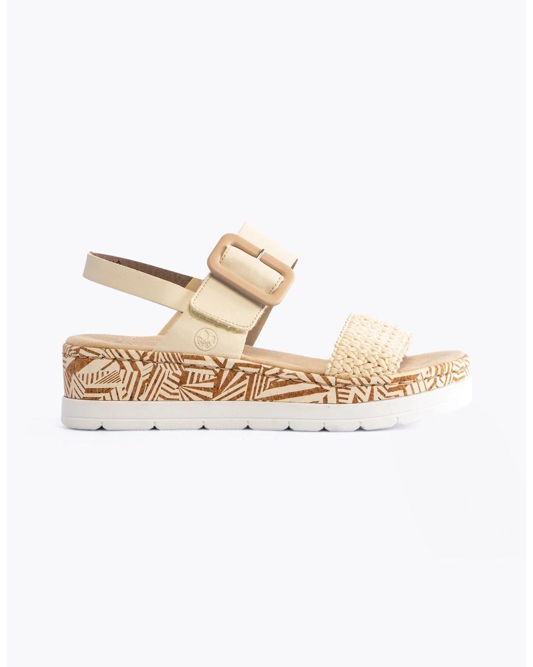 Rieker White V3950-61 Sandals