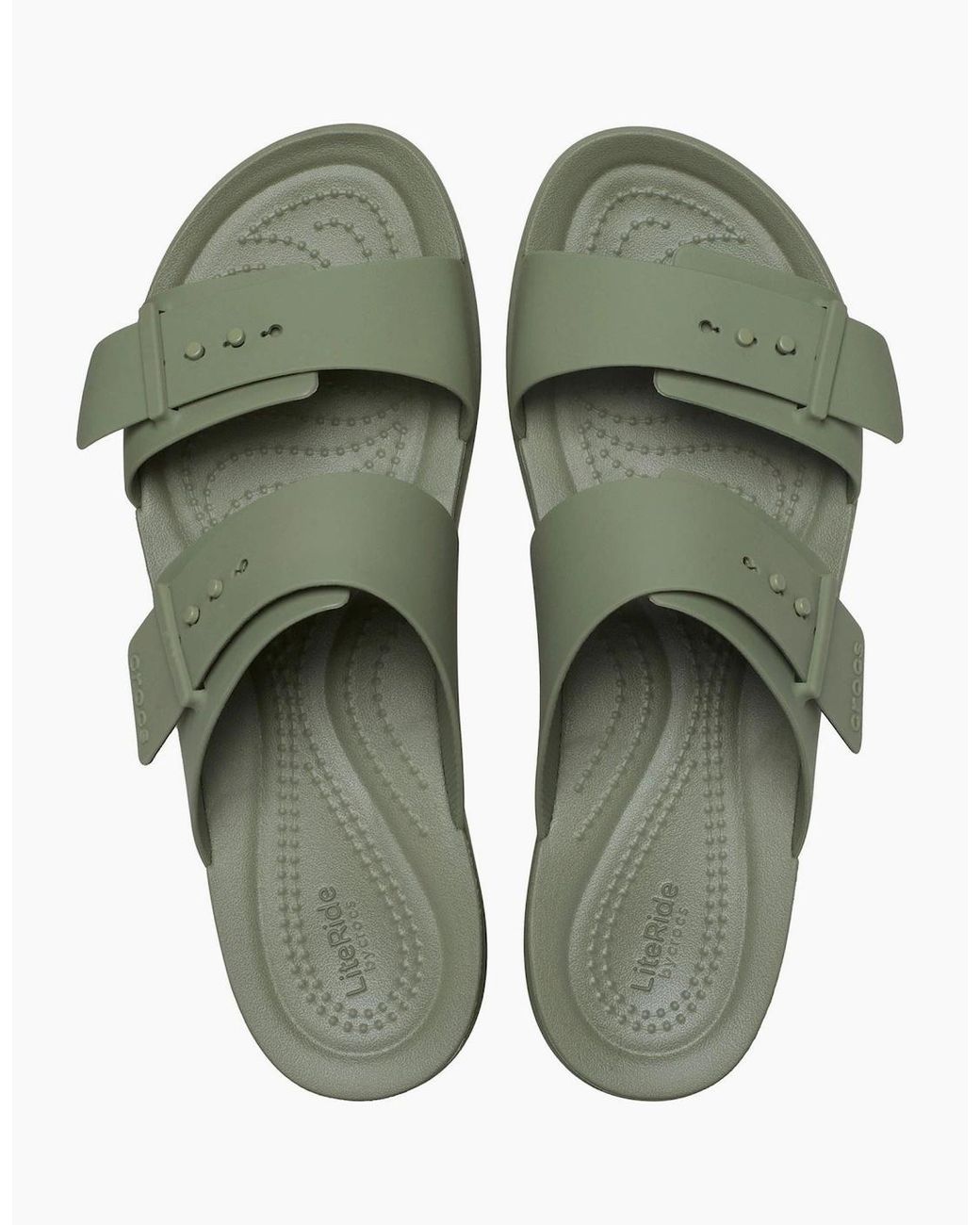 CROCSTM Green Brooklyn Buckle Eva Cargo Sandals