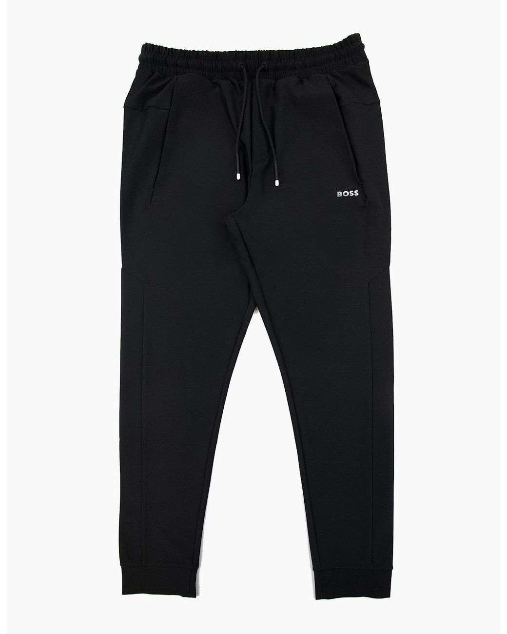 Boss White Hicon Gym Side Stripe Bottoms 001 for men