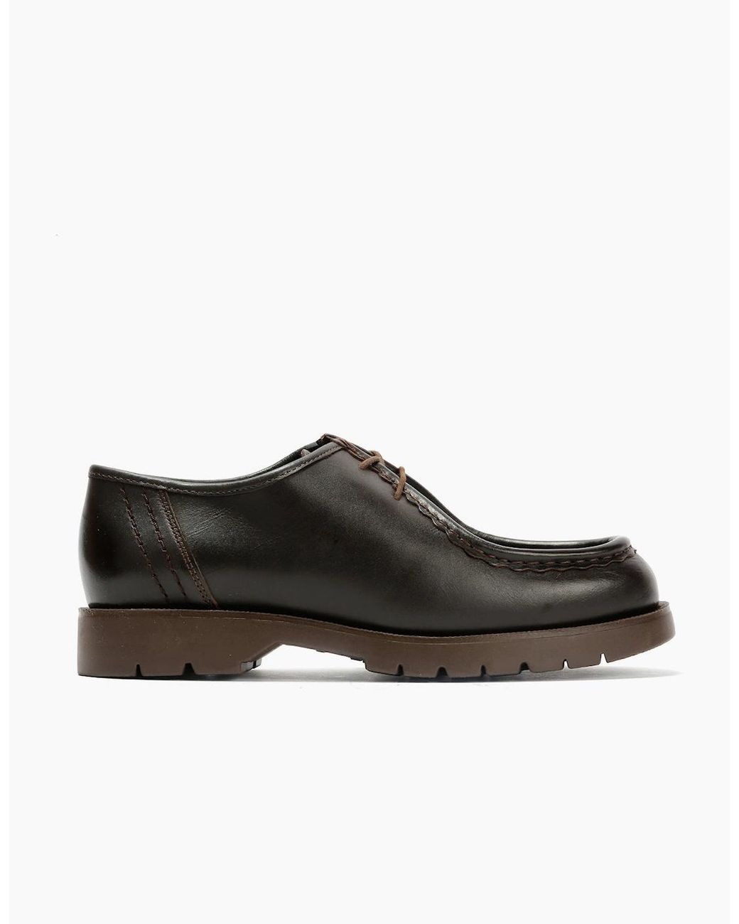 Kleman Black Padror Leather Lace-Up Shoes for men