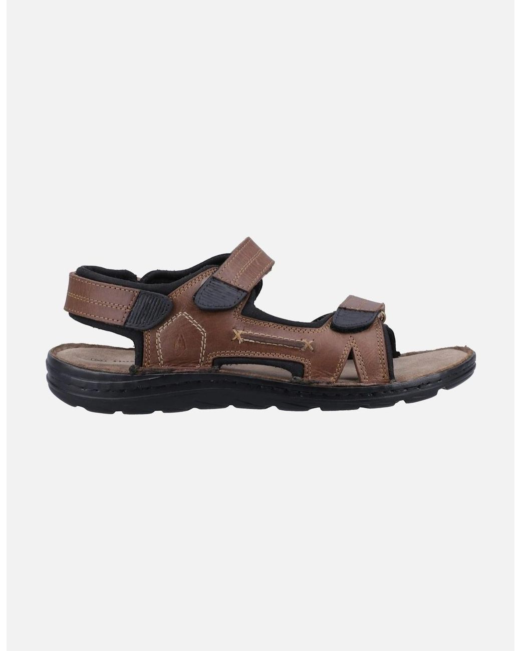 Hush Puppies Brown Alistair Leather Tan Sandals for men