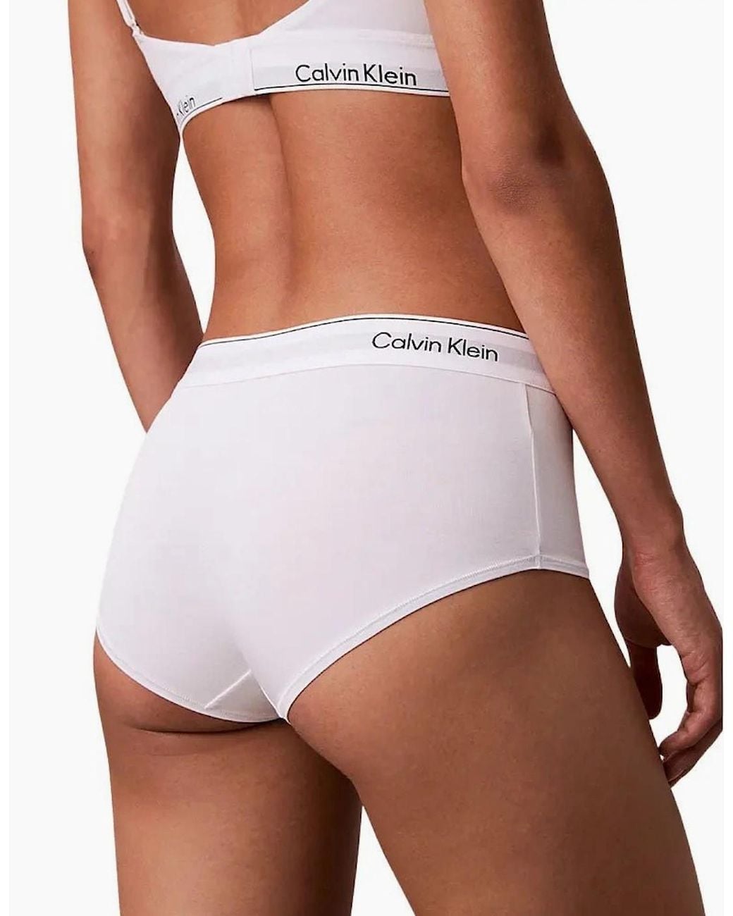 Calvin Klein White Icon Cotton Modal Boy Short