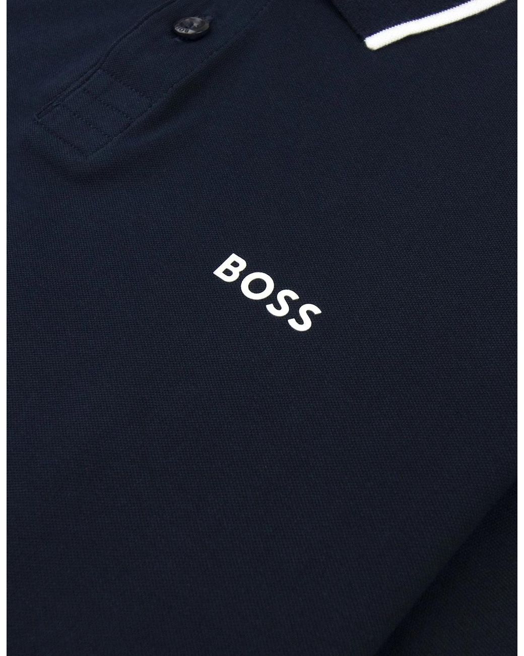 Boss Blue Paul Slim Fit Polo 402 for men