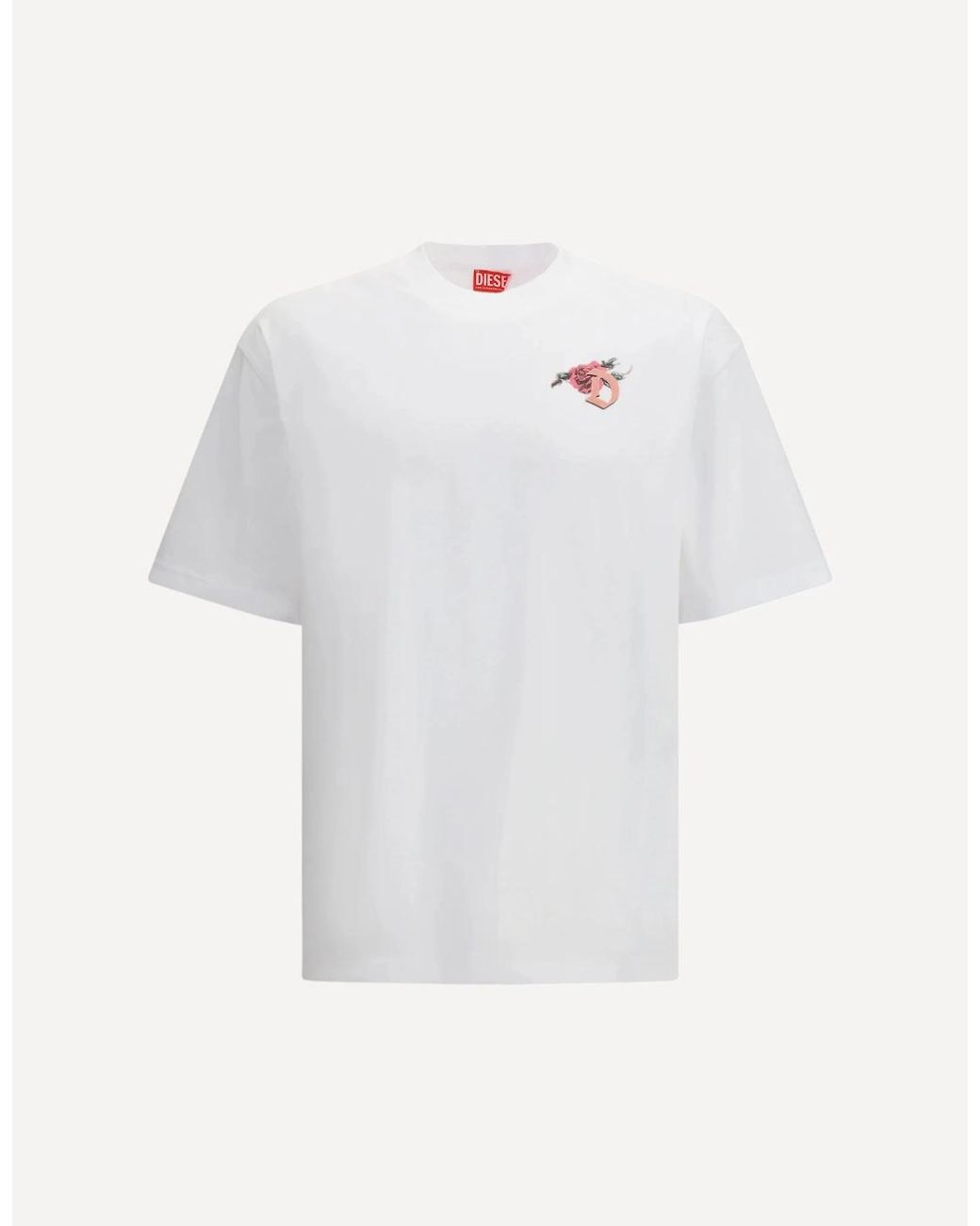 DIESEL White T-Boggy V4 T-Shirt for men