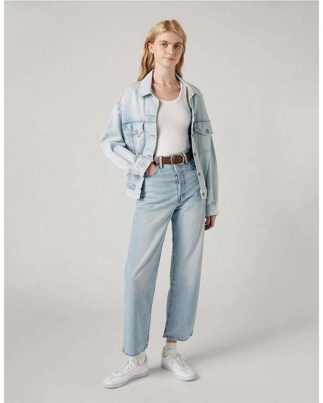 Levi's Blue Levi's Ribcage High Rise Ankle Jeans