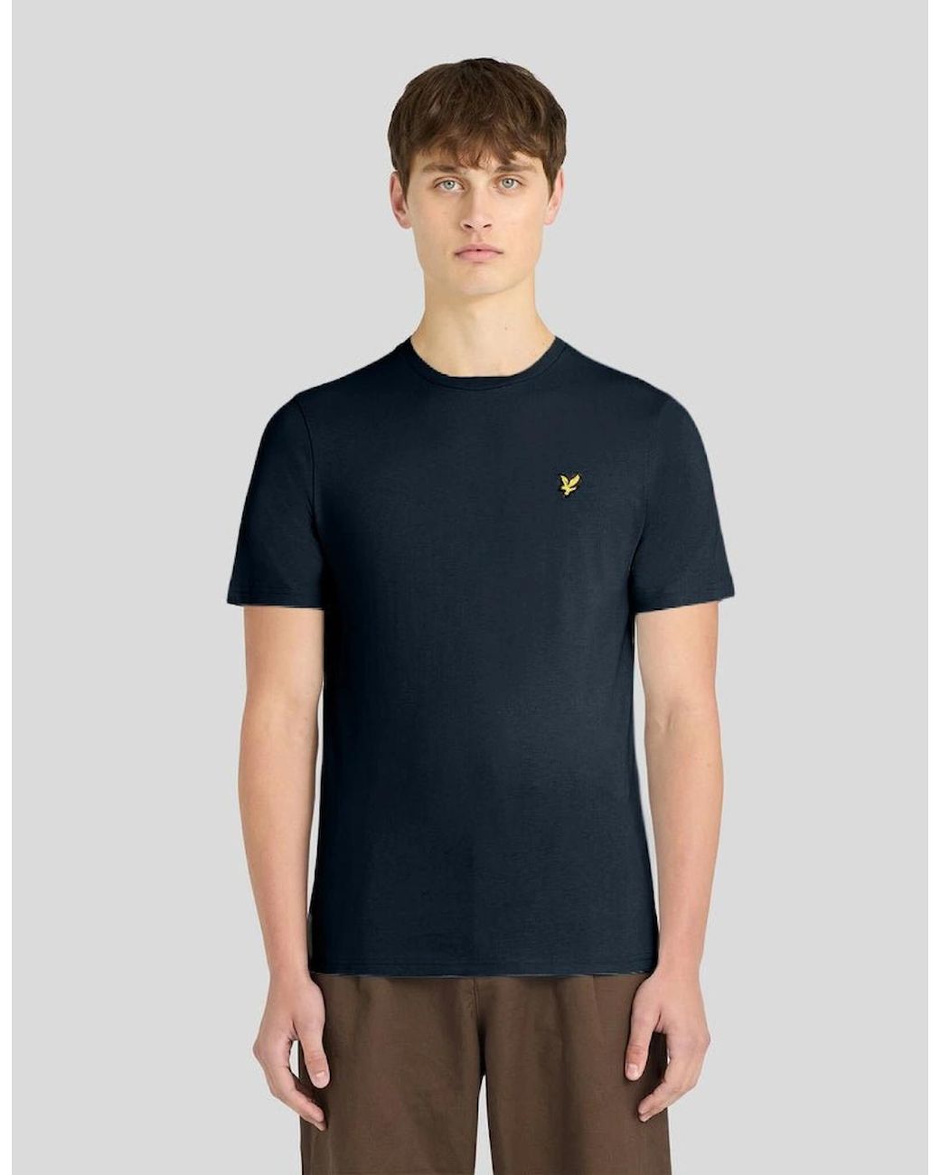 Lyle & Scott Blue Everyday Cotton Crew Neck T-Shirt for men