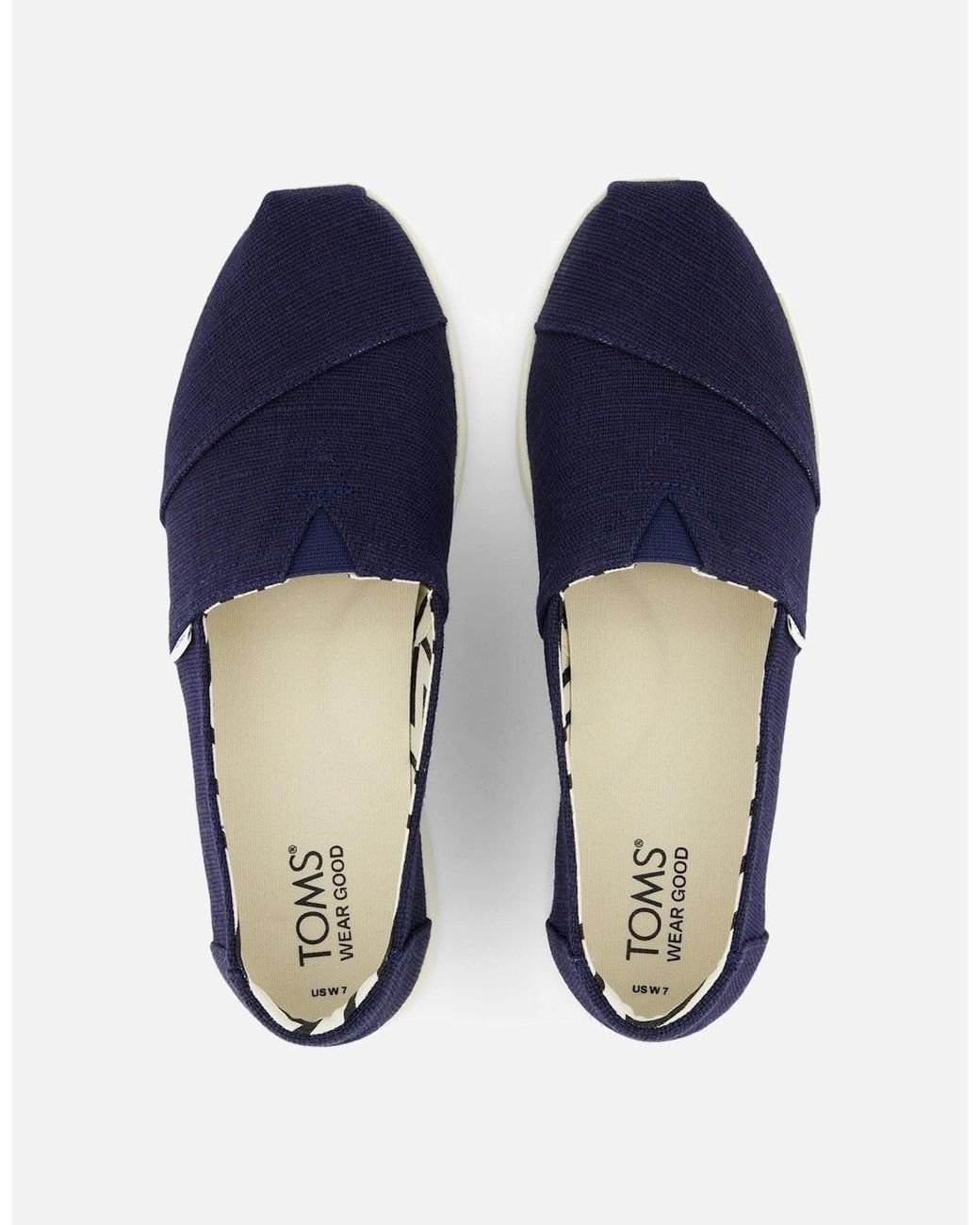 TOMS Blue Alpargata Plus Jute Espadrilles