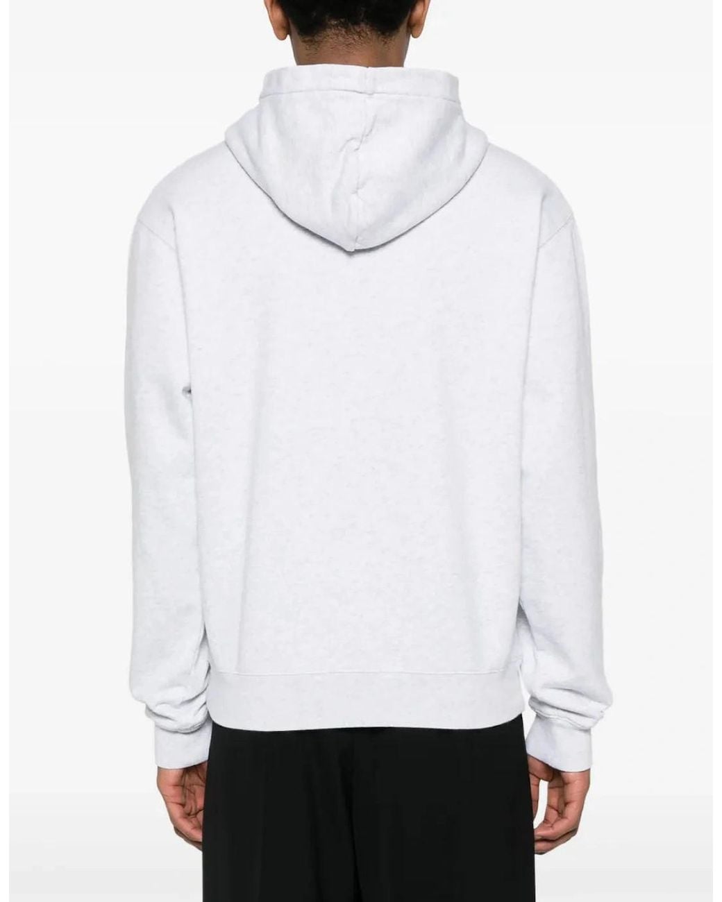Jacquemus White Gros Grain Hooded Sweatshirt for men