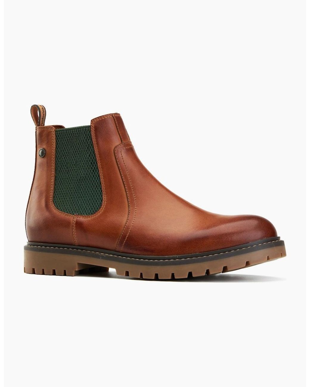 Base London Brown Zinc Chelsea Boots for men