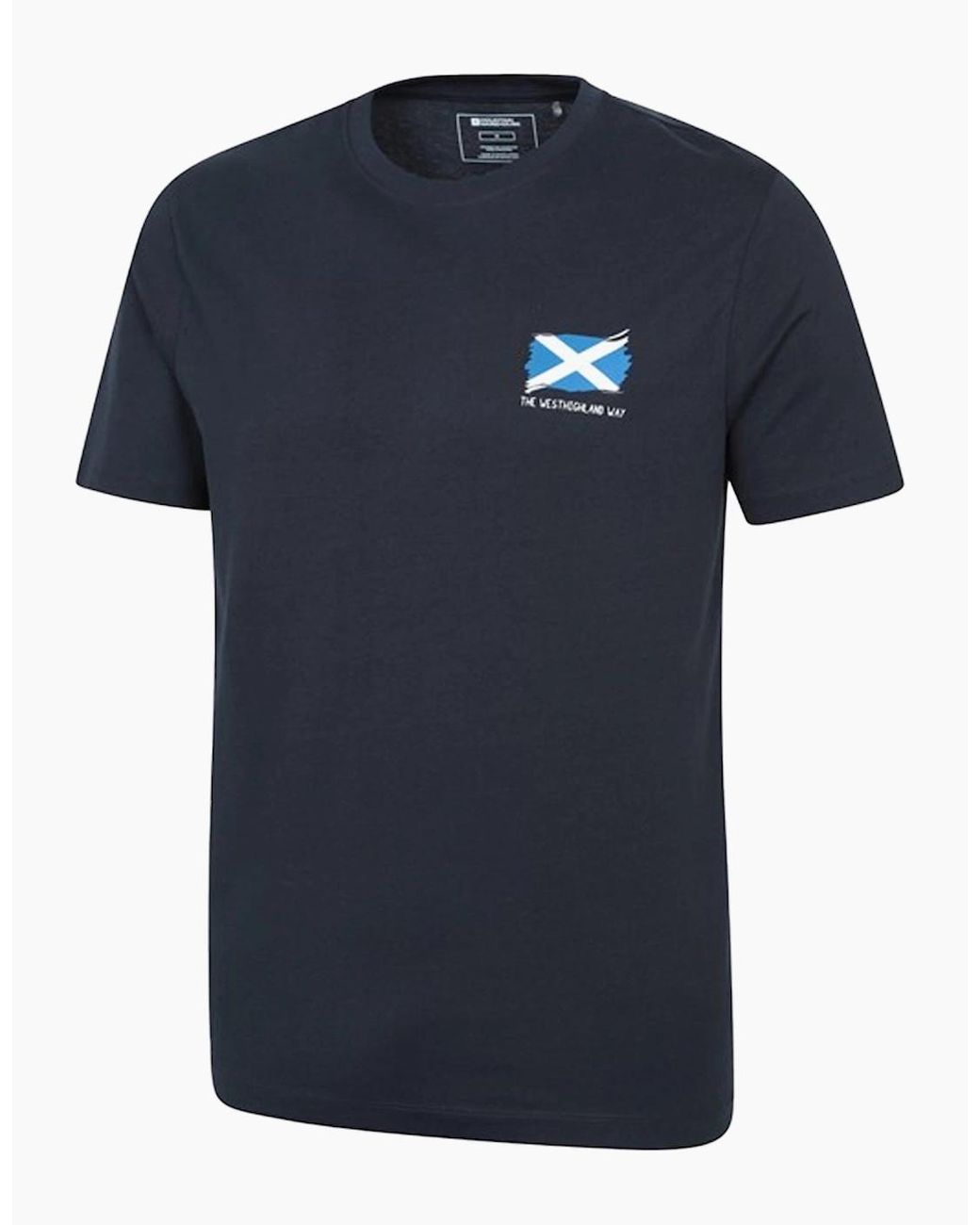 Mountain Warehouse Blue West Highlands Short-Sleeved T-Shirt for men