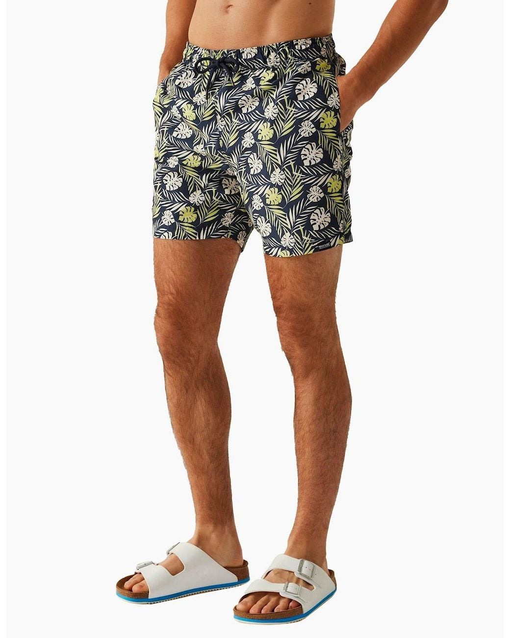 Regatta Green Loras Leaf Swim Shorts for men