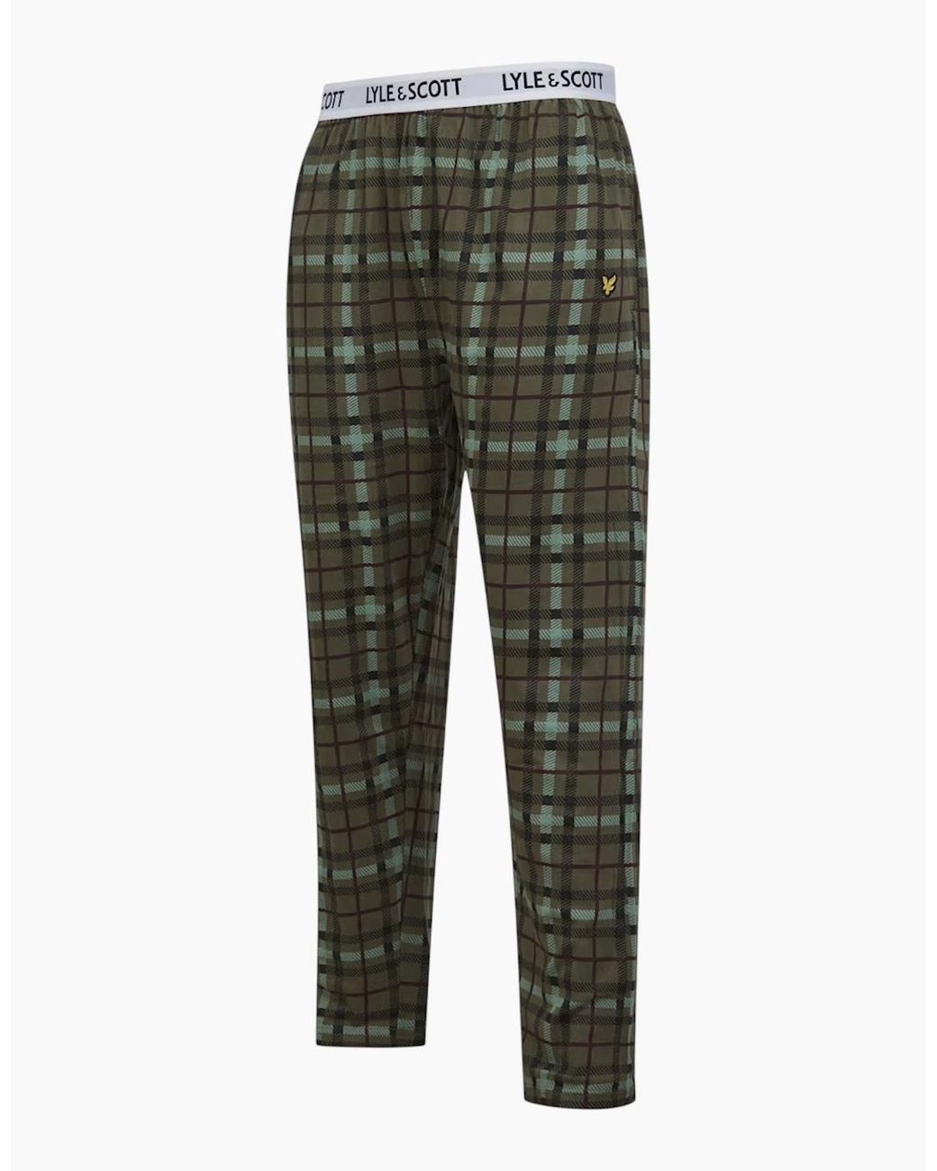 Lyle & Scott Green Lyle & Scott Cotton Pajamas Set for men