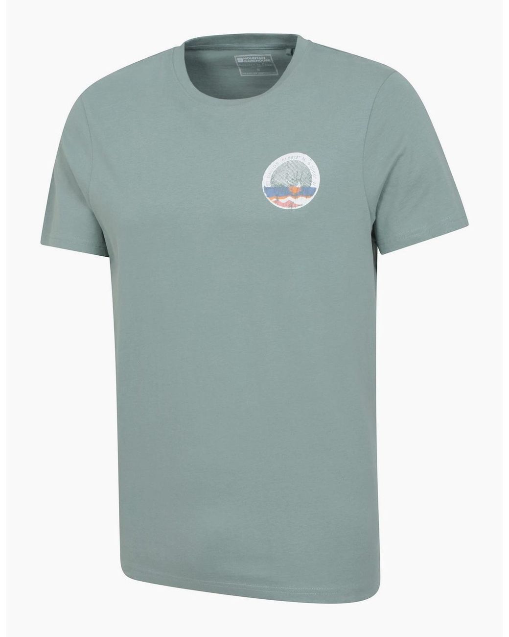 Mountain Warehouse Green St Davids Printed Organic T-Shirt for men
