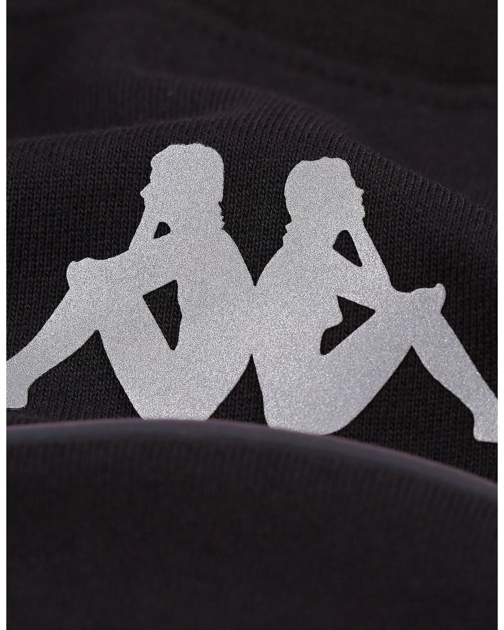 Kappa Black Authentic Futur Faniver Regular Fit Crew Neck Sweatshirt for men