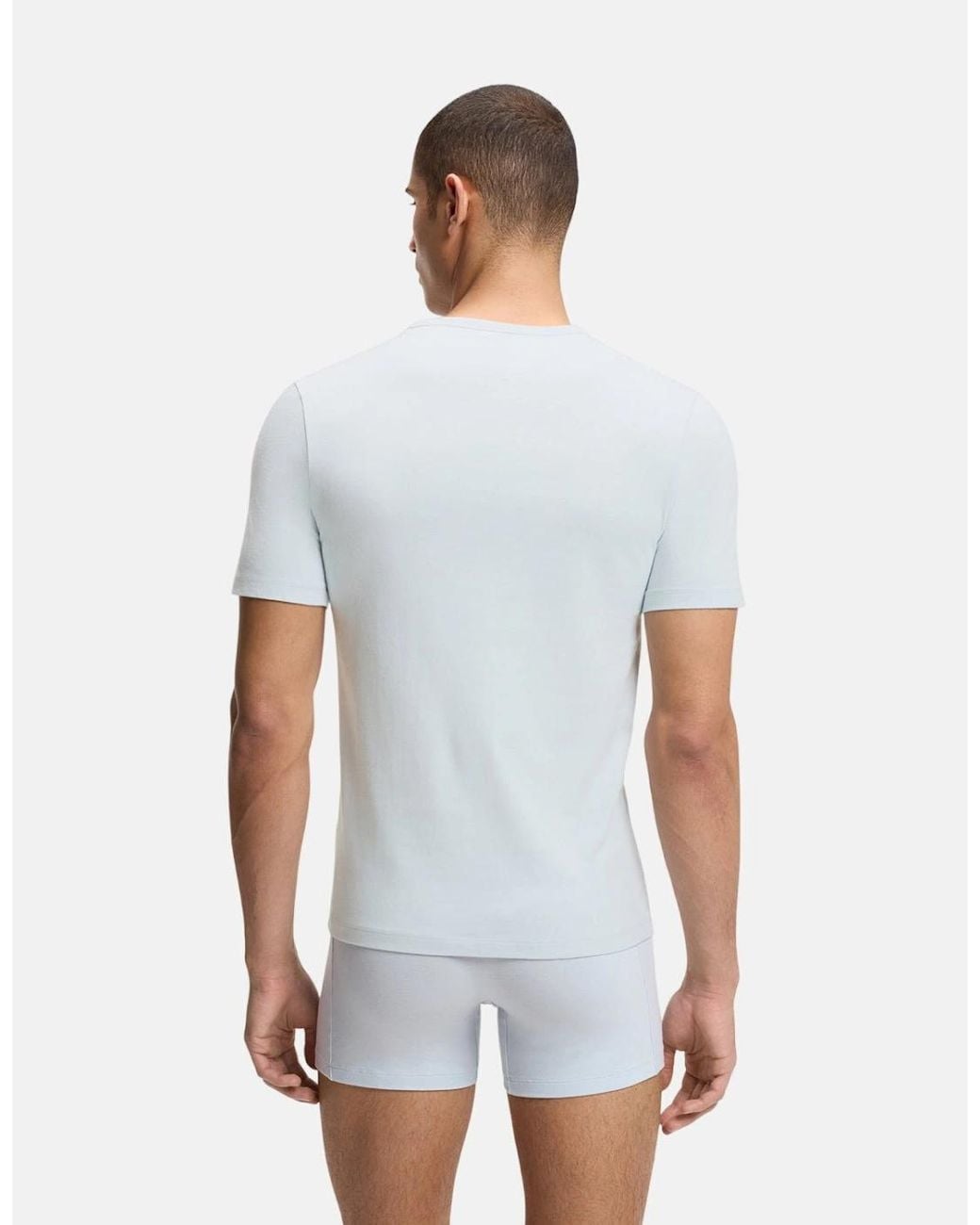 Boss Blue Boss 3-Pack Cotton T-Shirts Sky for men