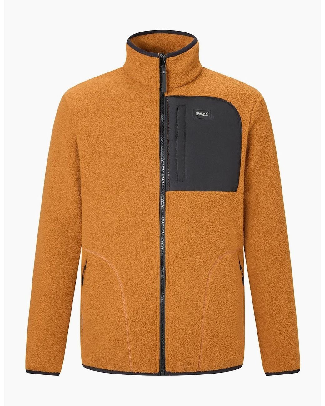 Regatta Orange Frankie Borg Fleece Jacket for men