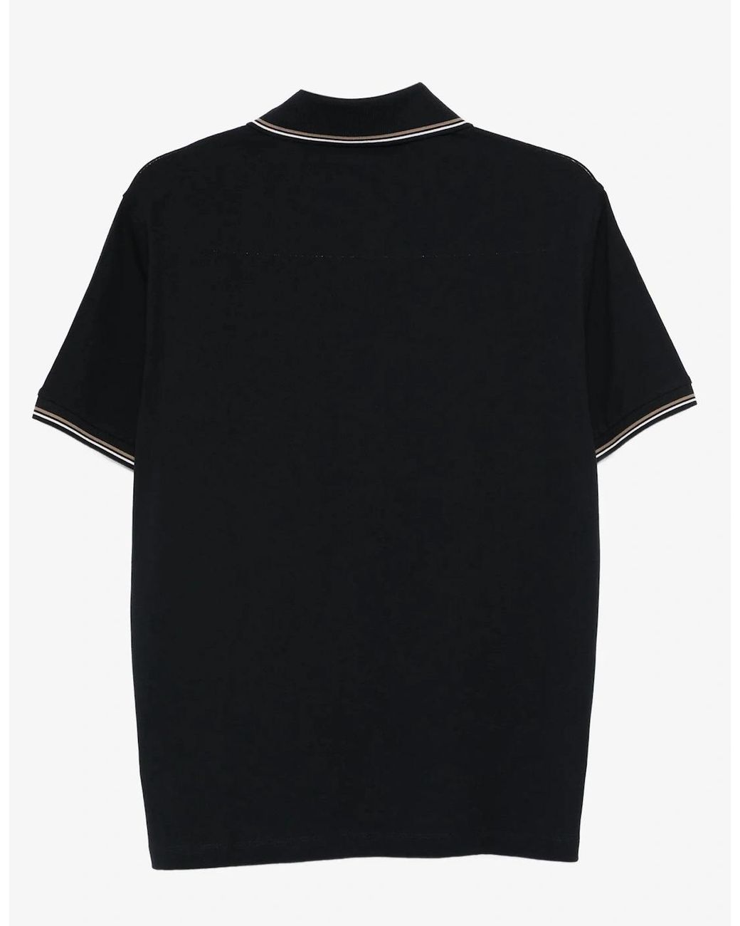 Emporio Armani Black Branded Polo for men