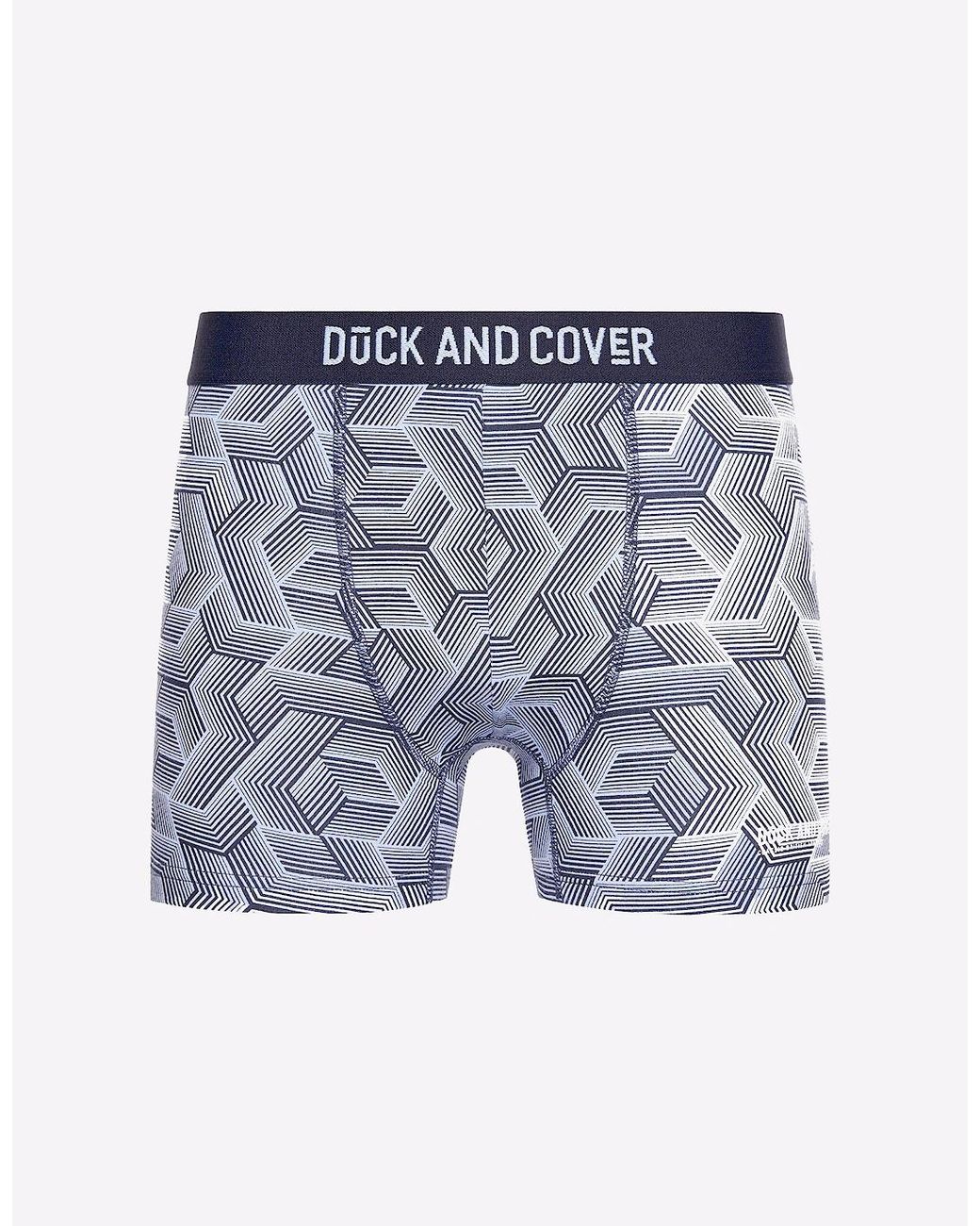 Duck and Cover Blue Duck And Cover Duck And Cover Quendle Boxer Shorts Assorted for men