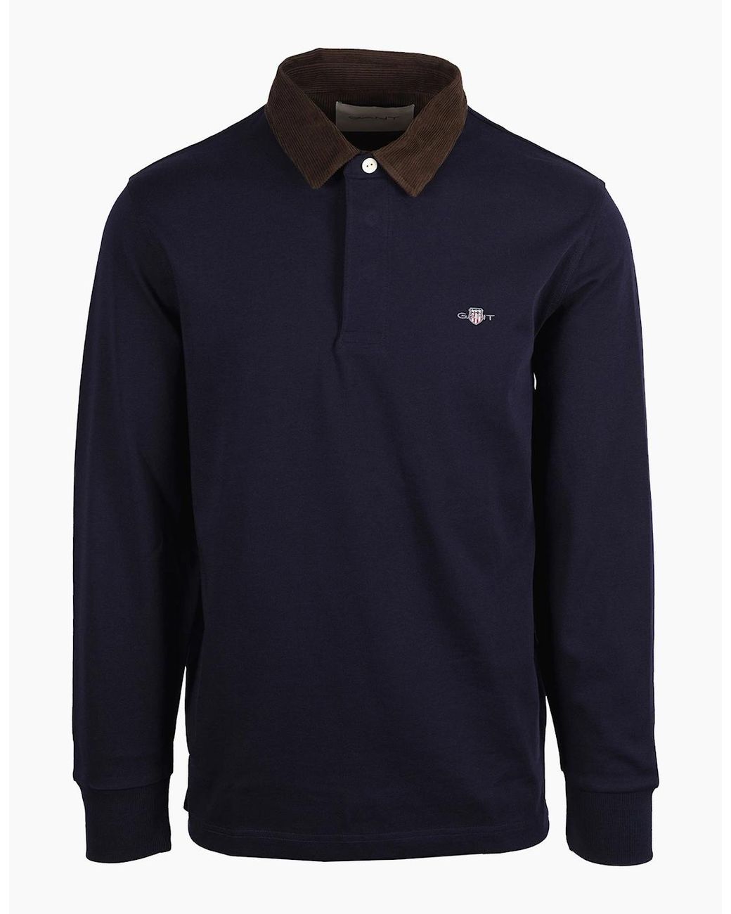 Gant Blue Cord Collar Rugger for men