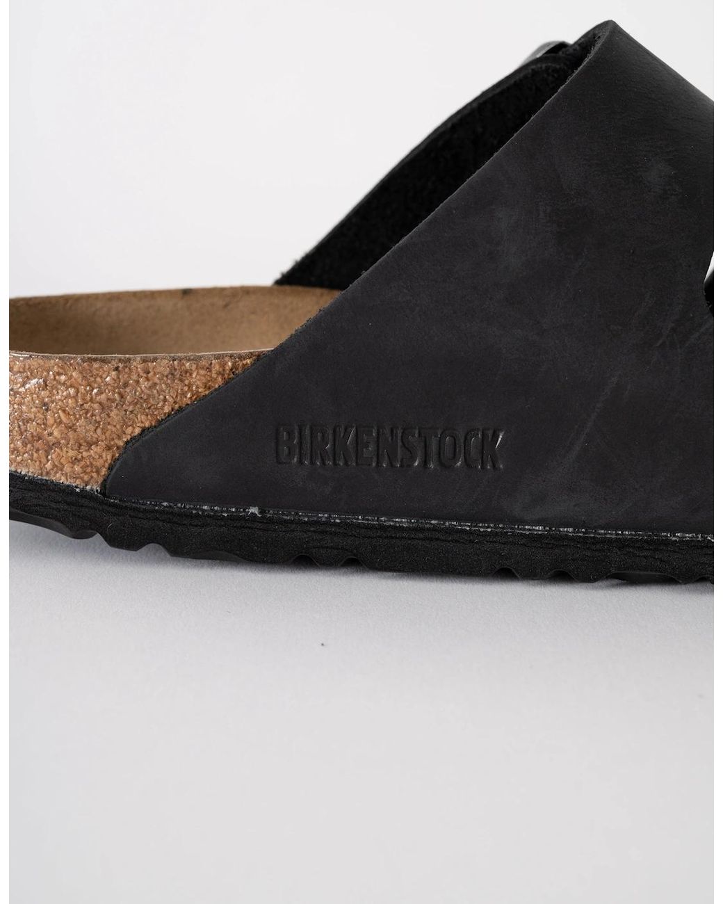 Birkenstock Arizona Black Soft Footbed Oiled Leather Sandals