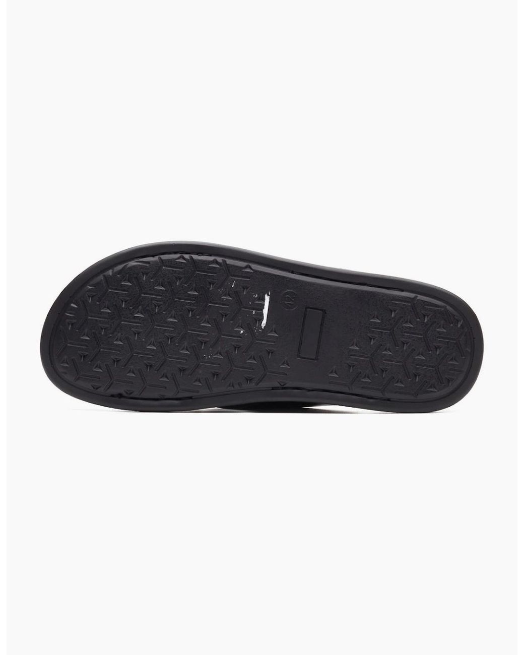 Base London Black Drift Cross Strap Sandals for men