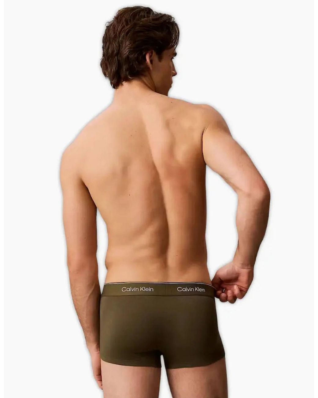 Calvin Klein Black 3-Pack Icon Cotton Stretch Stripe Low-Rise Boxer Trunks for men