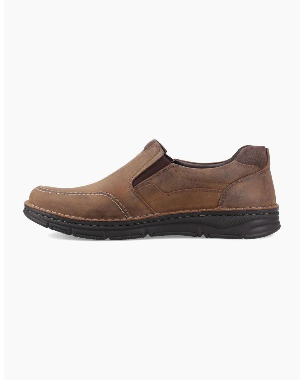 Hush Puppies Brown Franco Slip On Shoes for men