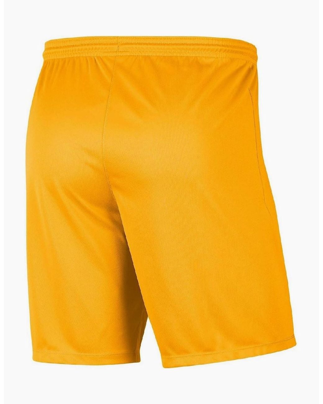 Nike Yellow Park Iii Dri Fit Slim Fit Football Shorts for men