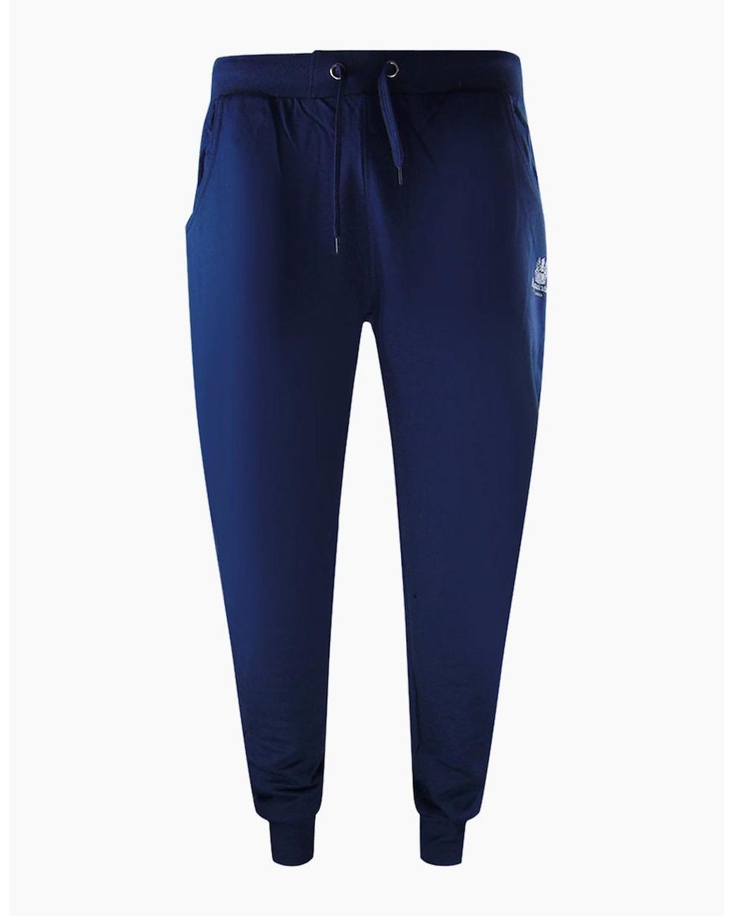 Aquascutum Blue London Logo Crewneck Tracksuit Pants Set for men